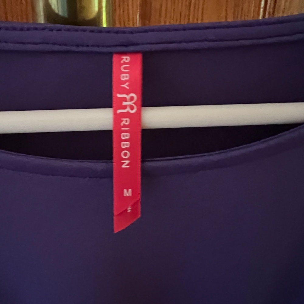 Ruby Ribbon Tunic Style Top - Picture 2 of 2